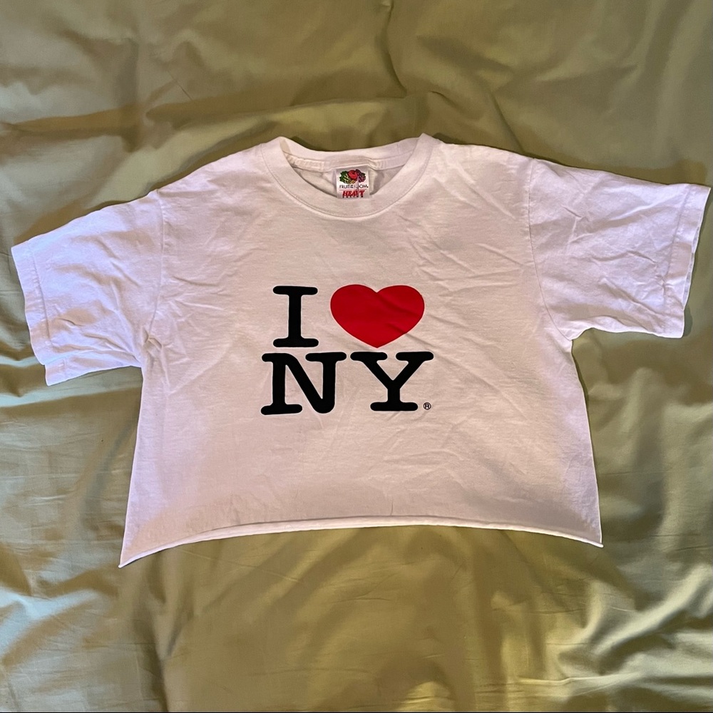 I love NY cropped tee